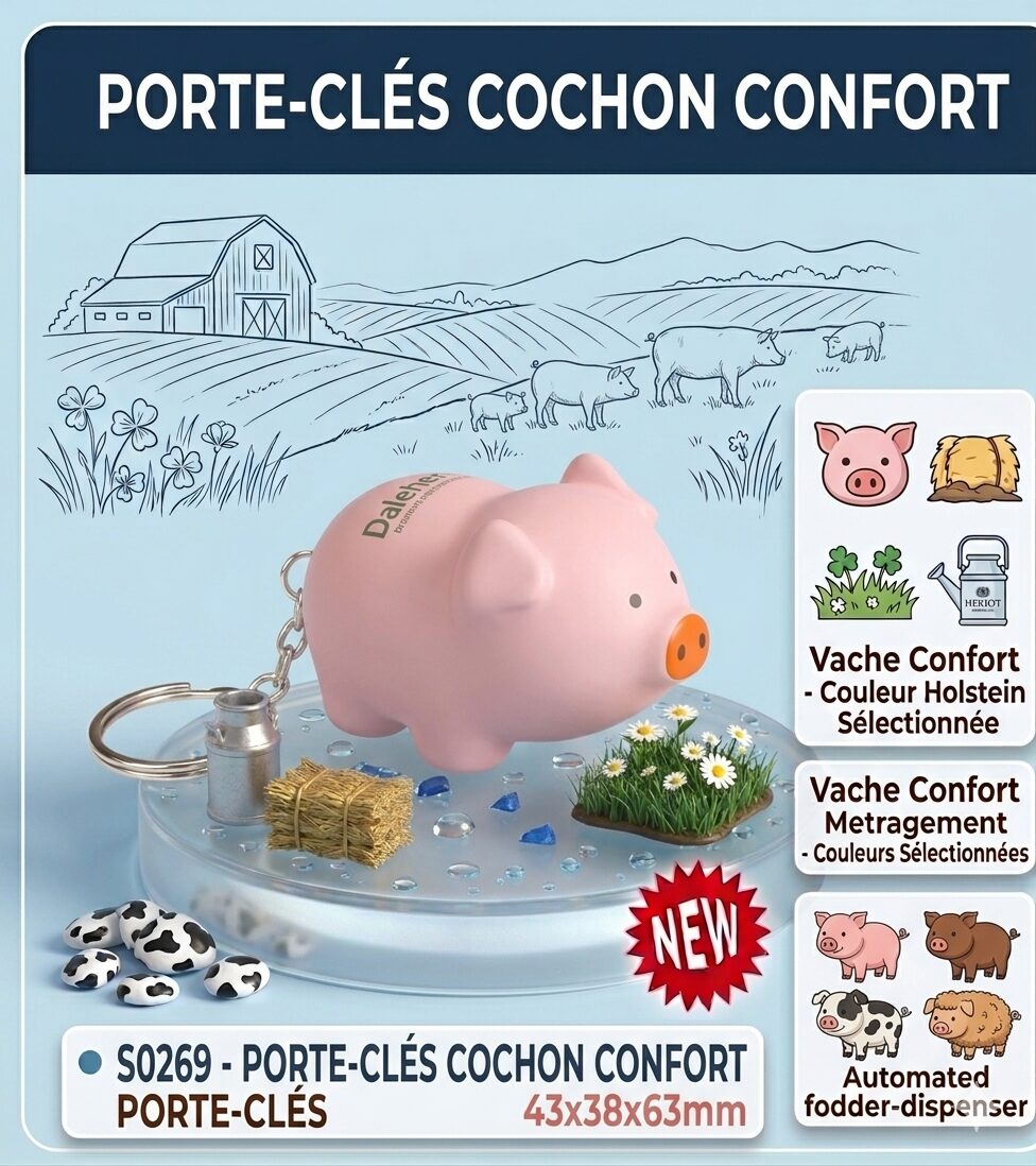 cochon porte cles