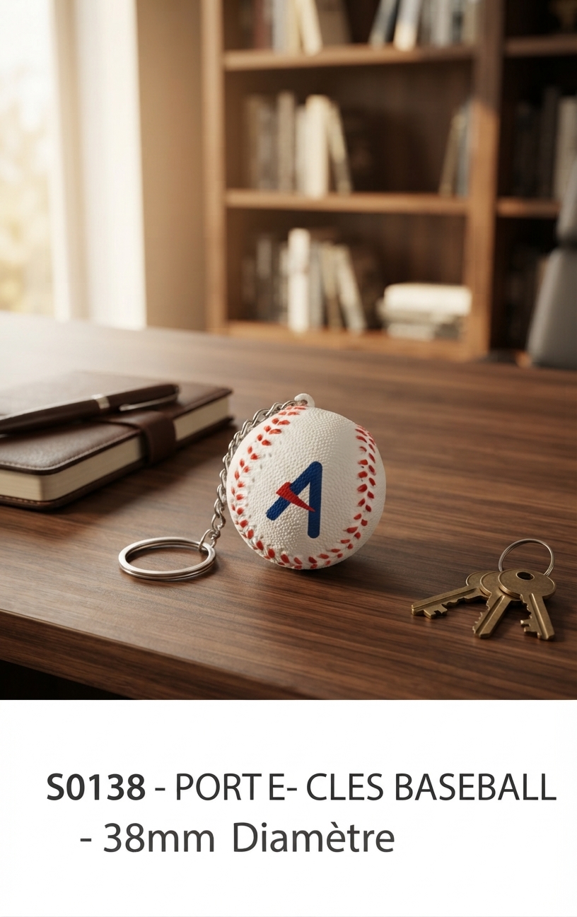 porte cles baseball