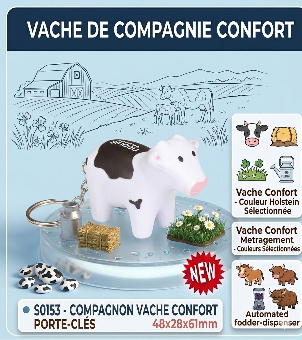 porte cles vache