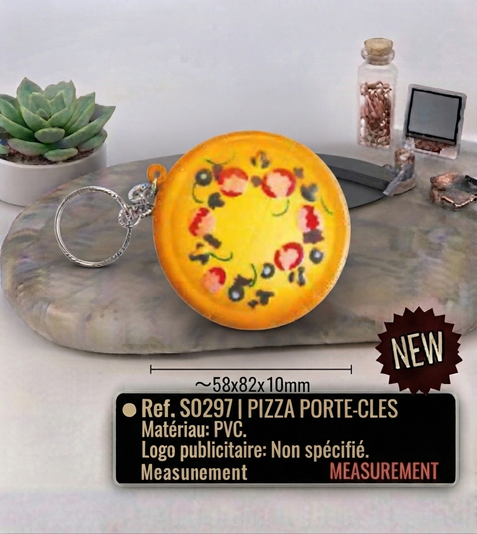 porte cles pizza