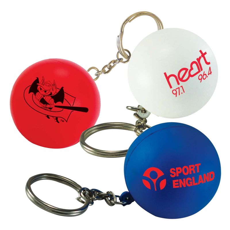 Balle Antistress Porte-Clés Personnalisée 38mm – S0031 s1187 stressball keyring v4